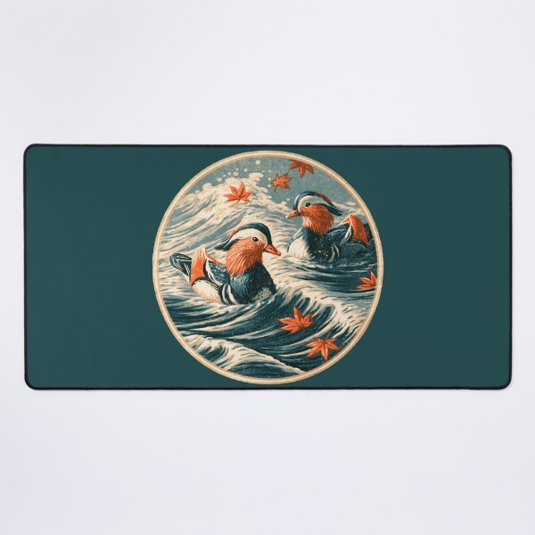 Item preview, Ukiyo-e Mandarin Ducks Japanese Woodblock Print designed and sold by GrinGalore.