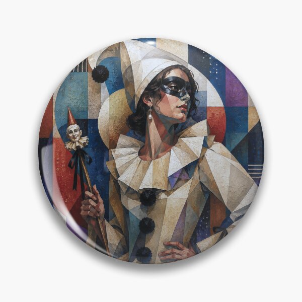 Item preview, A cubistic Pulcinella – A Venetian Tale designed and sold by GalleryKauffeld.