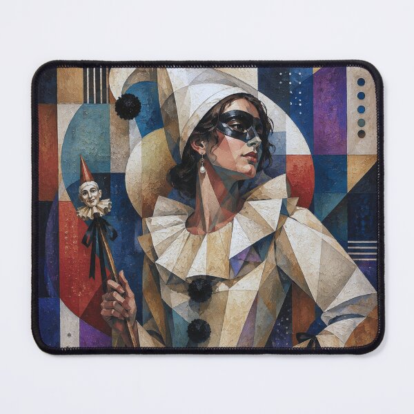 Item preview, A cubistic Pulcinella – A Venetian Tale designed and sold by GalleryKauffeld.