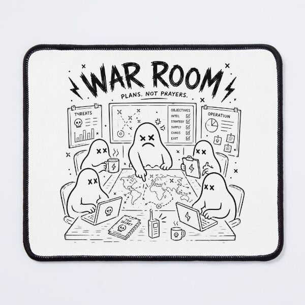 Item preview, War Room Strategy Ghosts – Plans Not Prayers designed and sold by Abidel.