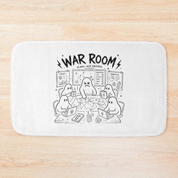 Item preview, War Room Strategy Ghosts – Plans Not Prayers designed and sold by Abidel.