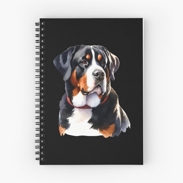 Item preview, Watercolor Swiss Mountain Dog Portrait designed and sold by Dmo3HarkoArt.
