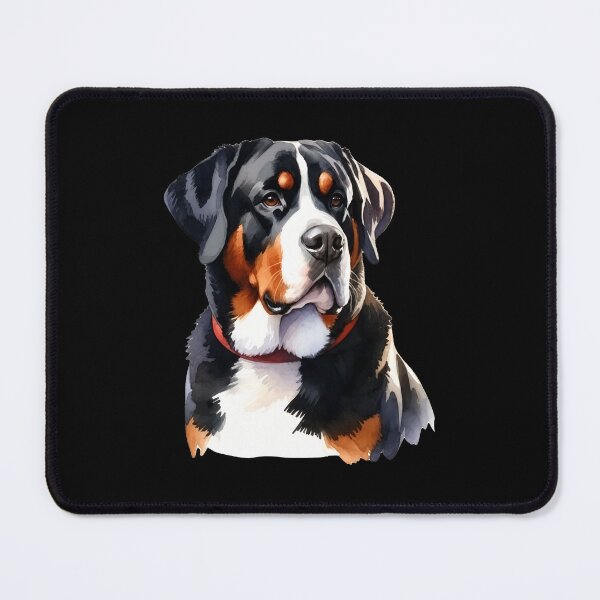 Item preview, Watercolor Swiss Mountain Dog Portrait designed and sold by Dmo3HarkoArt.