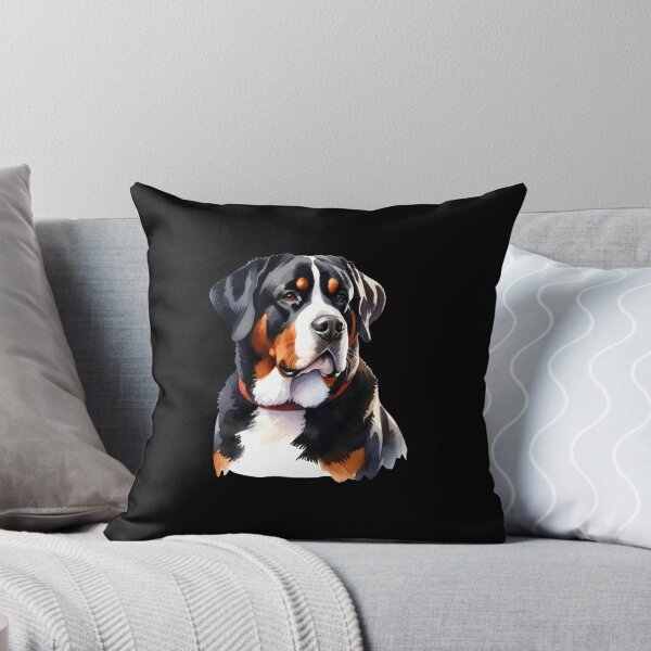 Item preview, Watercolor Swiss Mountain Dog Portrait designed and sold by Dmo3HarkoArt.