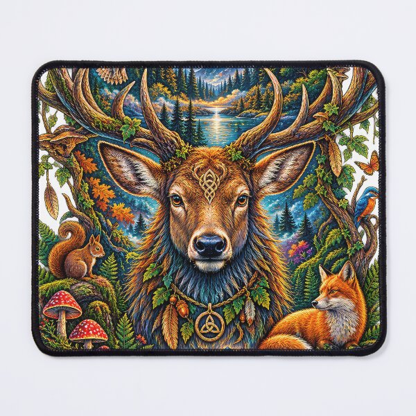 Item preview, Mystical Forest Stag – Celtic Woodland Spirit & Moon designed and sold by thewandswant.