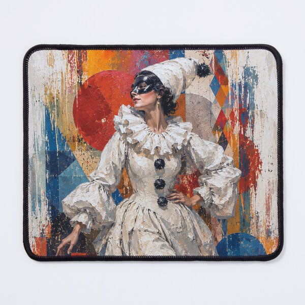 Item preview, The Mysterious Pulcinella – The Italian Jester painting. designed and sold by GalleryKauffeld.