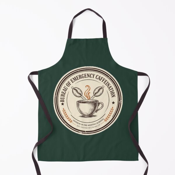 Item preview, Bureau of Emergency Caffeination - Funny Coffee Lover Badge designed and sold by HeeShirt.
