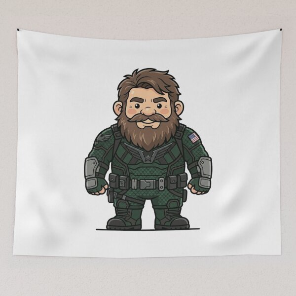 Item preview, Legendary Soldier Boy Garden Gnome designed and sold by Bad-Decisions-Designs.