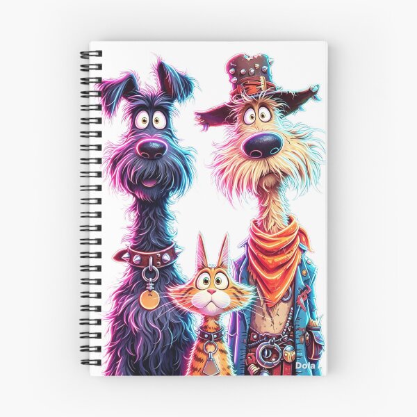 Item preview, Cowboy Dogs & Cat Trio designed and sold by MyCalmDraw.
