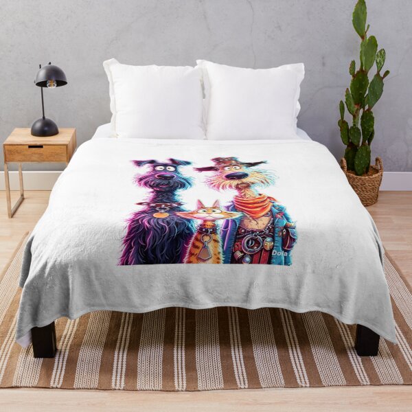Item preview, Cowboy Dogs & Cat Trio designed and sold by MyCalmDraw.