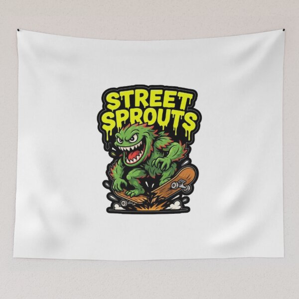 Item preview, Street Sprouts Skateboard Monster Character designed and sold by TeeDesignMaster.