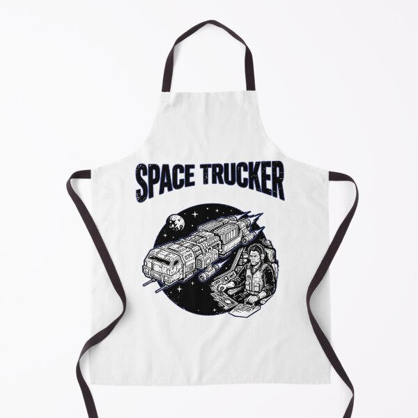 Item preview, Space Trucker - Retro Sci-Fi Spaceship Cargo Hauler designed and sold by TontikDesign.