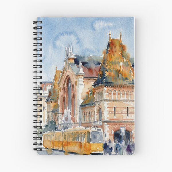 Item preview, Central Market Hall, Budapest with Tram designed and sold by caracatita75.