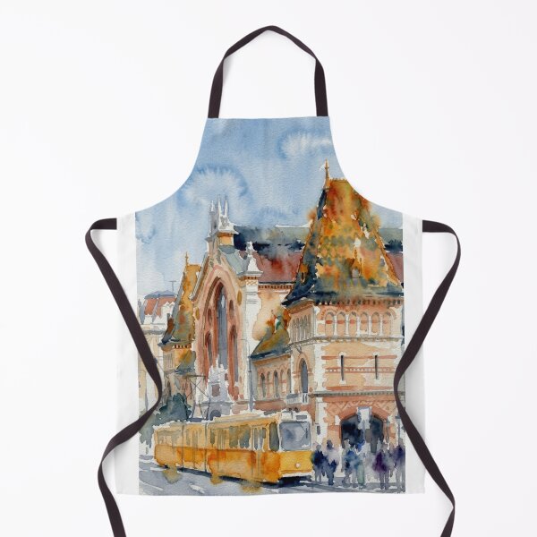 Item preview, Central Market Hall, Budapest with Tram designed and sold by caracatita75.
