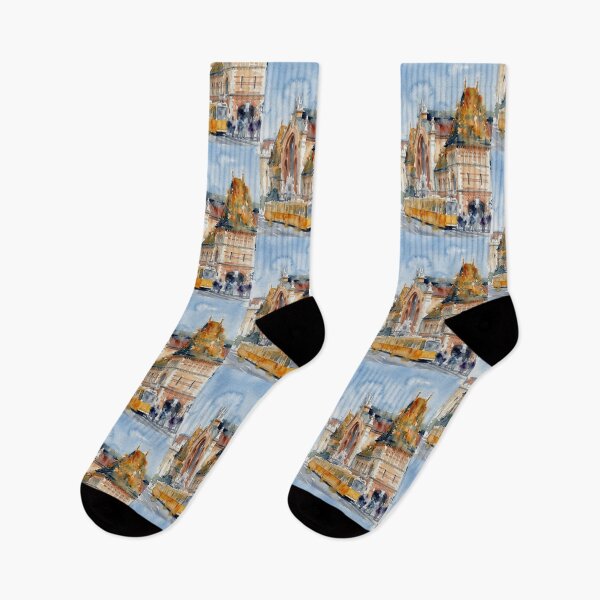 Item preview, Central Market Hall, Budapest with Tram designed and sold by caracatita75.