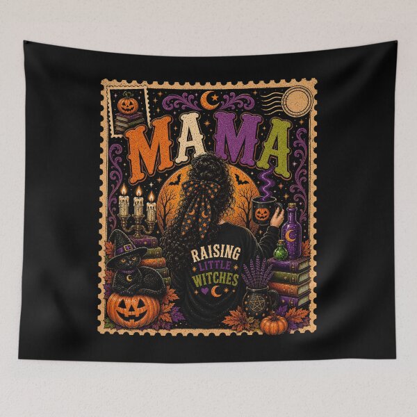 Item preview, Vintage Halloween Mama Witch Classic T-Shirt  designed and sold by podlook.