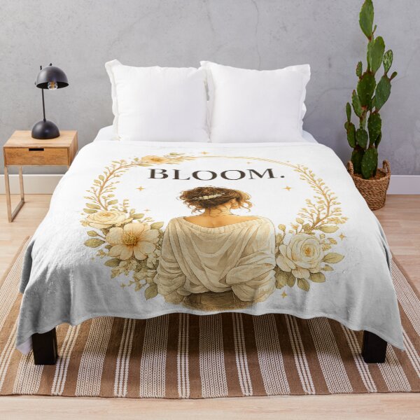 Item preview, Bloom - Floral illustration for personal development designed and sold by ElleMind.