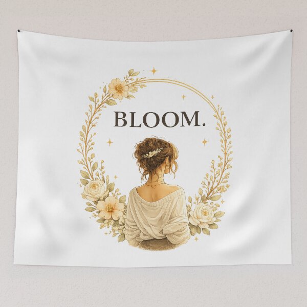 Item preview, Bloom - Floral illustration for personal development designed and sold by ElleMind.
