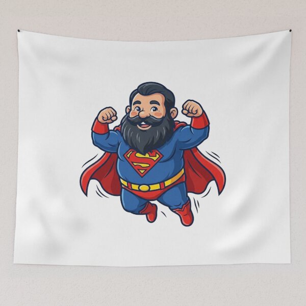 Item preview, Man Of Steel Superman Garden Gnome designed and sold by Bad-Decisions-Designs.