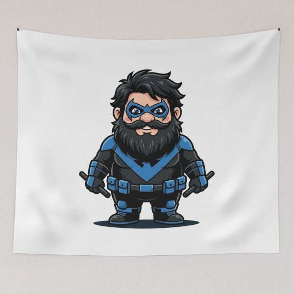 Item preview, Fearless Nightwing Garden Gnome designed and sold by Bad-Decisions-Designs.