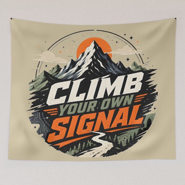 Item preview, Climb Your Own Signal Mountain Adventure Gen Z Streetwear designed and sold by MCV-Designs.