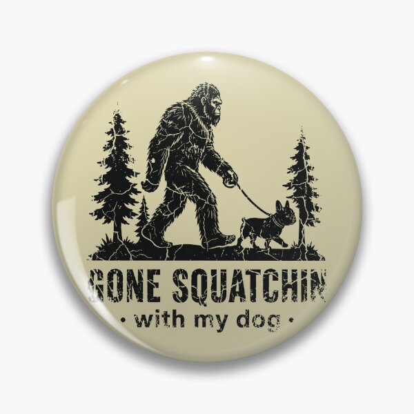 Item preview, Gone Squatchin Bigfoot French Bulldog Cryptid Outdoorsy designed and sold by Y-Vibes.