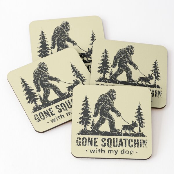 Item preview, Gone Squatchin Bigfoot French Bulldog Cryptid Outdoorsy designed and sold by Y-Vibes.