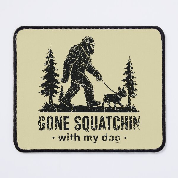 Item preview, Gone Squatchin Bigfoot French Bulldog Cryptid Outdoorsy designed and sold by Y-Vibes.