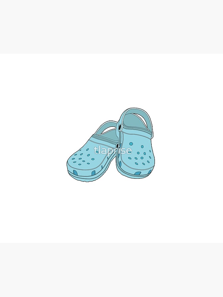 light blue crocs