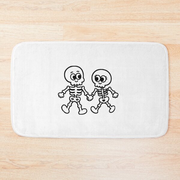 Item preview, Cute Skeleton Couple Holding Hands - Till Death Do Us Part designed and sold by cutepid.