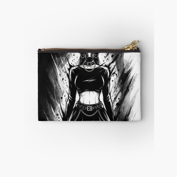 Item preview, Forest Wolf Mask Girl Portrait - Black and White designed and sold by CaylaTay.