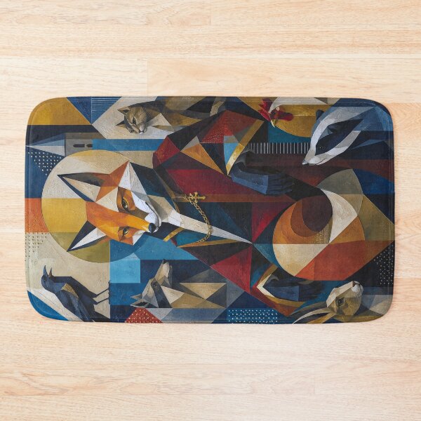 Item preview, Reynard the Fox, a cubist painting. designed and sold by GalleryKauffeld.