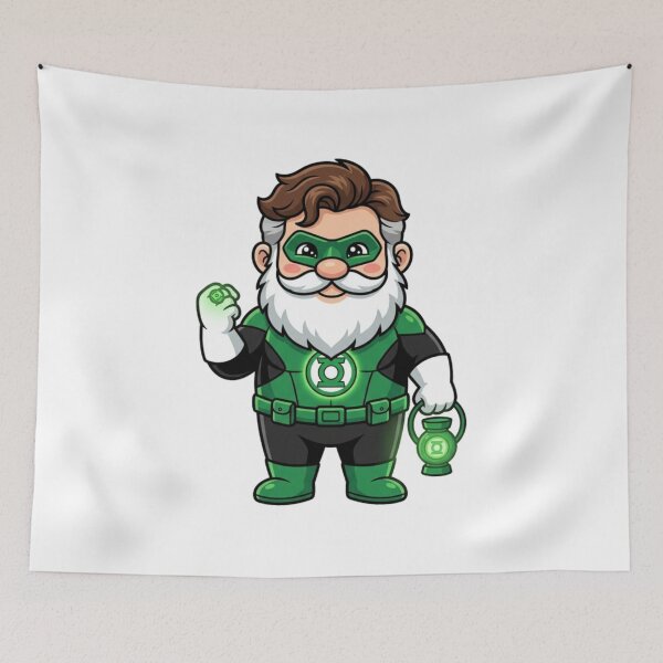 Item preview, Fearless Hal Jordan Green Lantern Garden Gnome designed and sold by Bad-Decisions-Designs.
