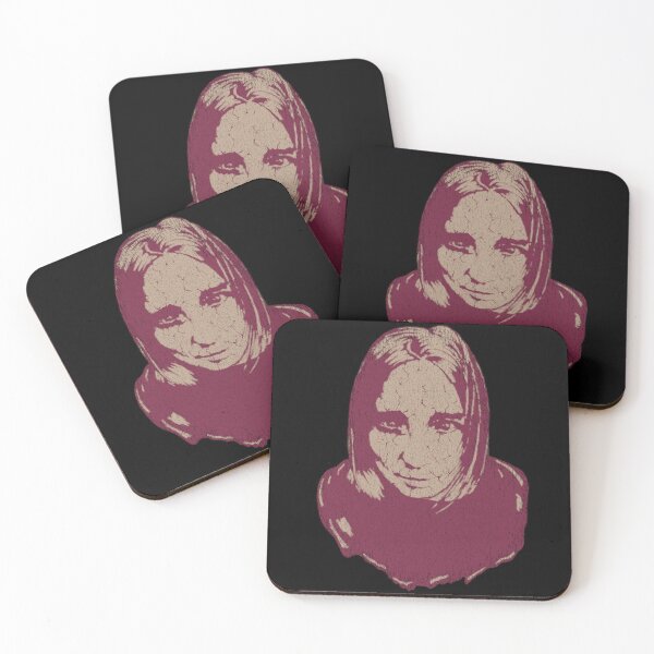Item preview, Beth Gibbons Portishead Trip Hop Noir Maroon Distressed Halftone Portrait designed and sold by surmind.