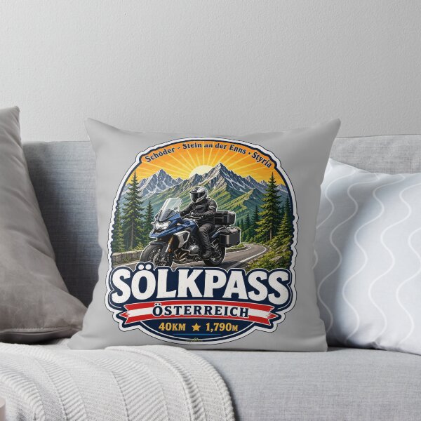 Item preview, Sölk Pass, Styria, Austria Solkpass Austria Motorcycle Sticker TShirt 01 designed and sold by OuterShellUK.