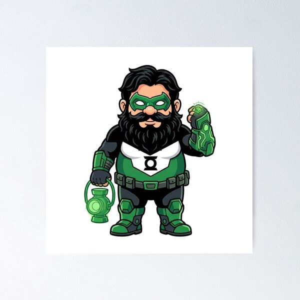 Item preview, Creative Kyle Rayner Green Lantern Garden Gnome designed and sold by Bad-Decisions-Designs.
