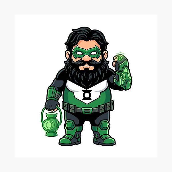 Item preview, Creative Kyle Rayner Green Lantern Garden Gnome designed and sold by Bad-Decisions-Designs.
