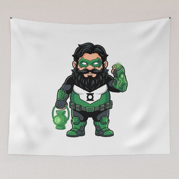 Item preview, Creative Kyle Rayner Green Lantern Garden Gnome designed and sold by Bad-Decisions-Designs.