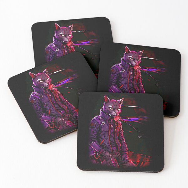 Item preview, Cyberpunk Cat Warrior Venom Style Grunge Art designed and sold by Edwere.