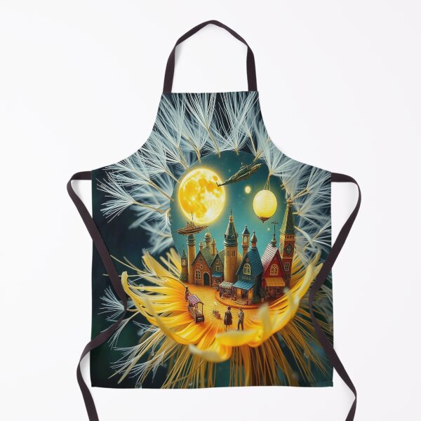 Item preview, Hidden wonders in a dandelion bloom – a magical miniature city full of light, fantasy & delicate details designed and sold by FotoworldEdel.