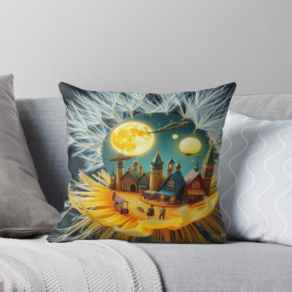 Item preview, Hidden wonders in a dandelion bloom – a magical miniature city full of light, fantasy & delicate details designed and sold by FotoworldEdel.