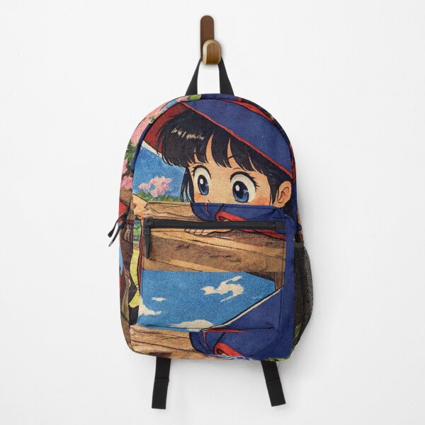 Item preview, Retro Anime Manga Witch and cat playing together designed and sold by Vintage Designs +.