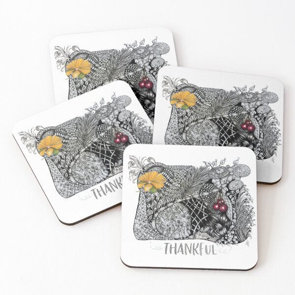 Item preview, Grateful Zentangle Collage designed and sold by LorieFossaArt.