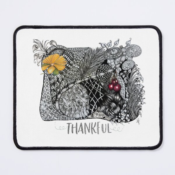 Item preview, Grateful Zentangle Collage designed and sold by LorieFossaArt.