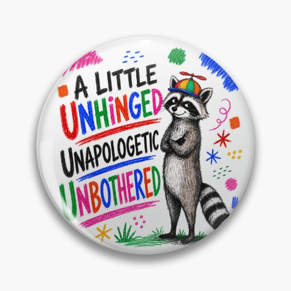 Item preview, Unhinged Racoon designed and sold by Silvered-Wings.