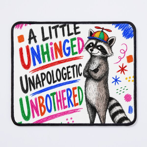 Item preview, Unhinged Racoon designed and sold by Silvered-Wings.