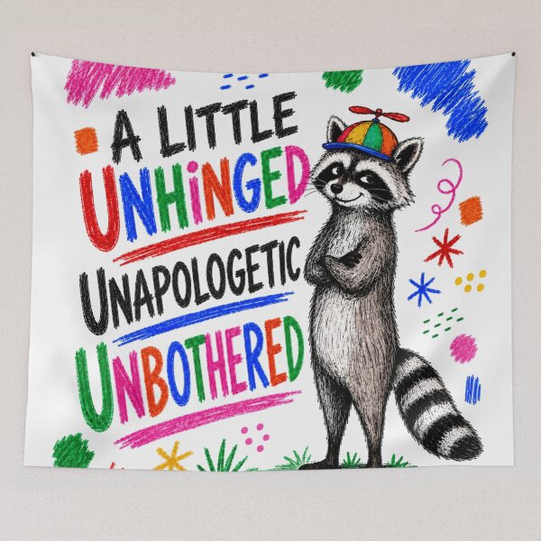 Item preview, Unhinged Racoon designed and sold by Silvered-Wings.