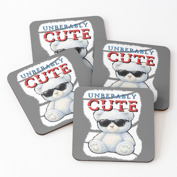 Item preview, Unbearably Cute Slashed Grunge Teddy Bear Pun designed and sold by Edwere.