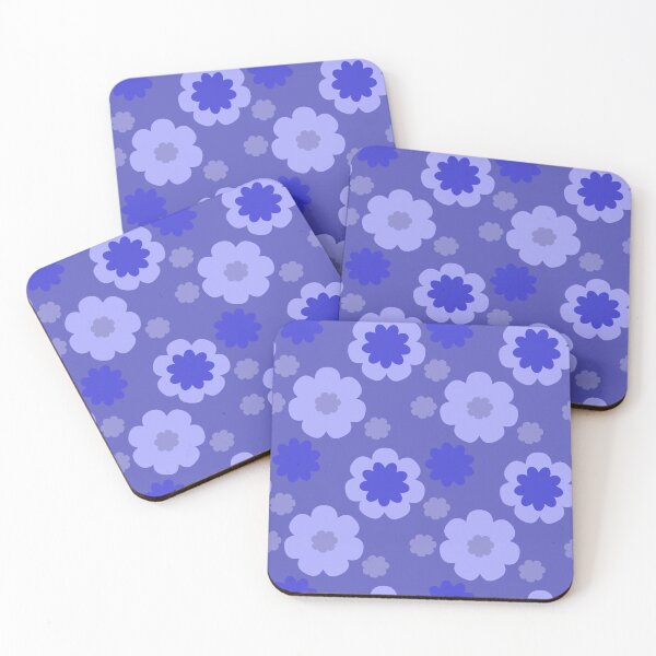 Item preview, 70s Flowers Lilia-Blue Flower Power designed and sold by Riverswimmer.