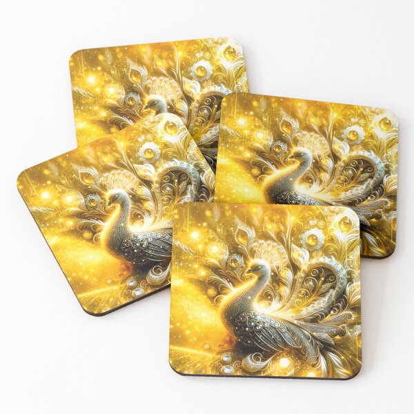 Item preview, gold peacock  designed and sold by ritusdesigns.